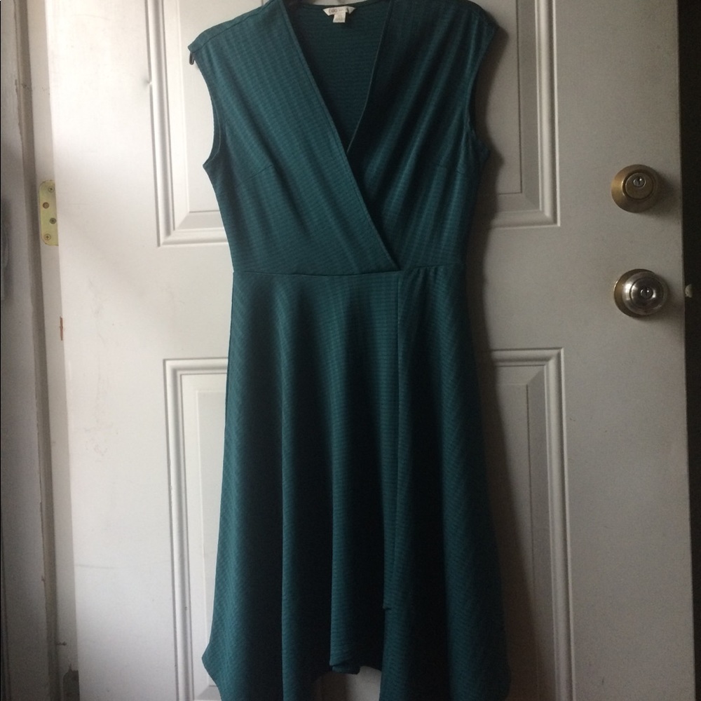 Emerald Green Handkerchief Dress